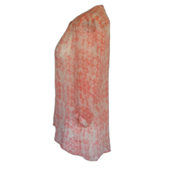 CABI Blouse, S, Semi-sheer, 3/4 sleeves, Button Front - Picture 6 of 8